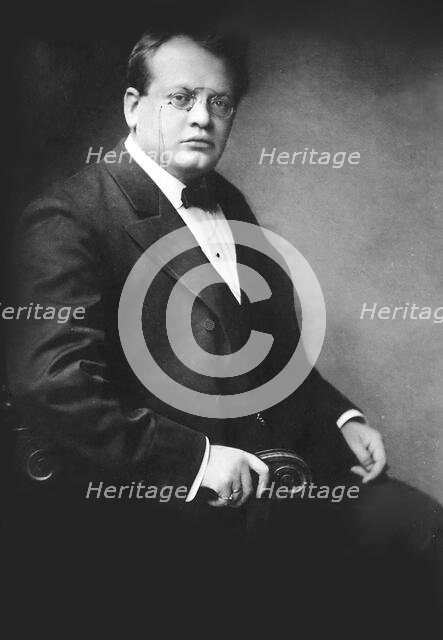 Portrait of the composer and organist Max Reger (1873-1916), 1900s. Creator: Anonymous.