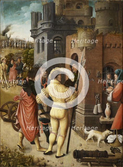 Scene from the life of Saint Roch, 1517. Creator: Orley, Everaert (Everard), van (c. 1490-1527).