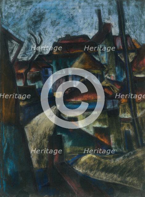 On the outskirts of the city, 1927. Creator: Konstantin Bauer.