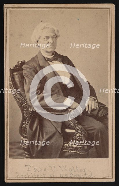Portrait of Thomas Ustick Walter (1804-1887), Between 1866 and 1869. Creator: Alexander Gardner.