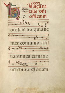 Decorated Initial H; Gradual, about 1460-1480. Creator: Unknown.