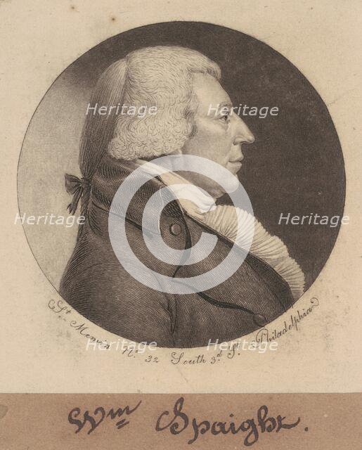 William Spaight, 1798. Creator: Charles Balthazar Julien Févret de Saint-Mémin.