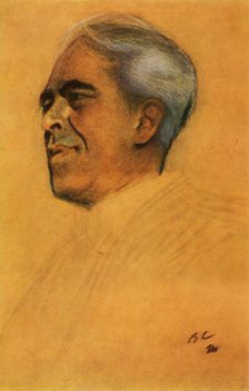 'Portrait of the Actor Konstantin Sergeyevich Stanislavsky', 1911, (1965).  Creator: Valentin Serov.