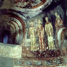 Fragment of the Paintings of Sant Quirze Pedret (Berguedà), 12th century mural.