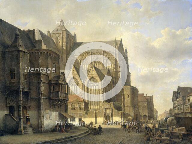 View in a Town, 1840-1880. Creator: Kasparus Karsen.