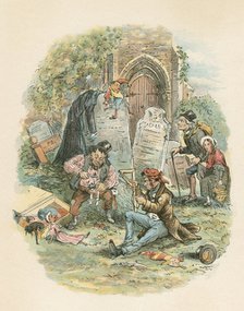 Scene from The Old Curiosity Shop by Charles Dickens, 1841. Artist: Hablot Knight Browne