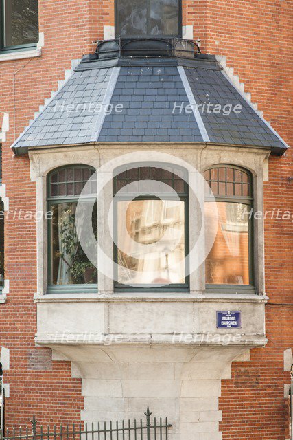 House of the Quakers, 50 Sq. Ambiorix, Brussels, Belgium, (1899), c2014-2017. Artist: Alan John Ainsworth.