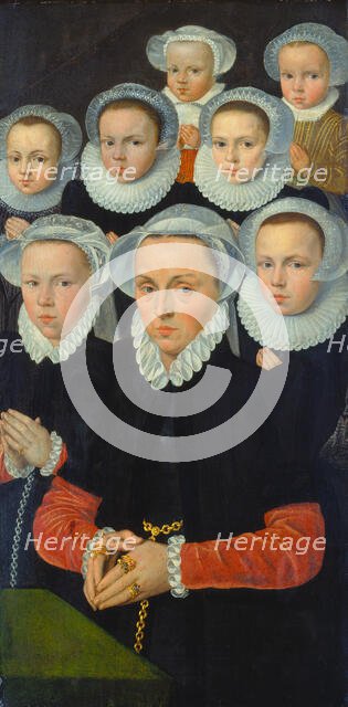 Shutter of an Altarpiece with Female Donors, c1570-1580. Creator: Flemish Master.
