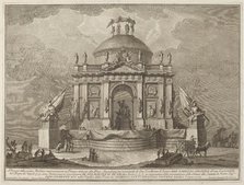 A Temple Dedicated to Peace, for the "Chinea" Festival, 1773. Creator: Giuseppe Vasi.