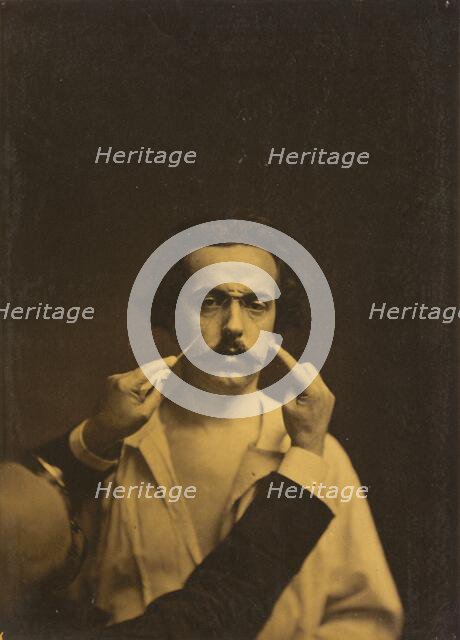 Expression of severity, 1854-1856, printed 1862. Creator: Duchenne de Boulogne.