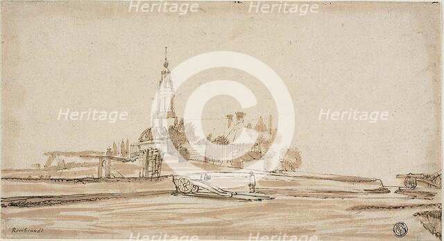 Haarlem Gate at Amsterdam, 1650/70. Creator: Johannes Ruisscher.