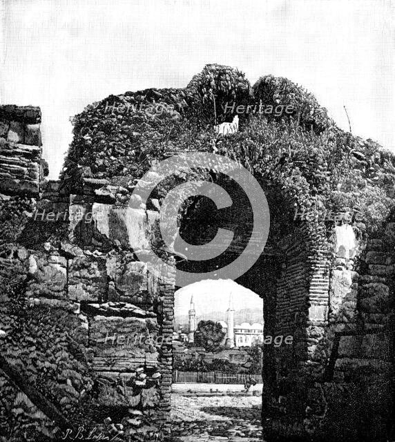 Broussa, in Asia Minor, the ancient Turkish capital: the Hissar Gate, 1890. Creator: Unknown.
