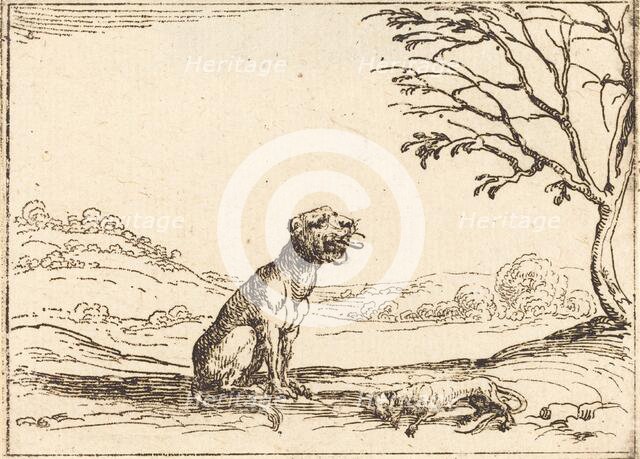 Lioness Mourning her Cub. Creator: Jacques Callot.