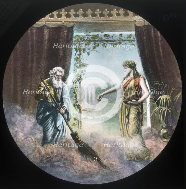 'Using water to put out fire', c1910.  Creator: Unknown.