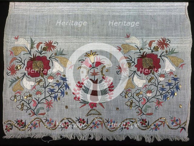 Panel (Towel?), Greece, 19th century. Creator: Unknown.