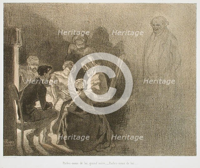 Béranger, 1857. Creator: Félicien Rops.