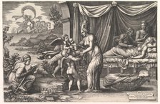 Allegory of Birth, 1558. Creator: Giorgio Ghisi.