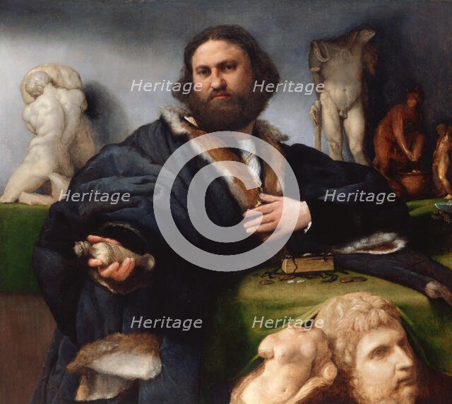 Portrait of Andrea Odoni (1488-1545), 1527. Creator: Lotto, Lorenzo (1480-1556).