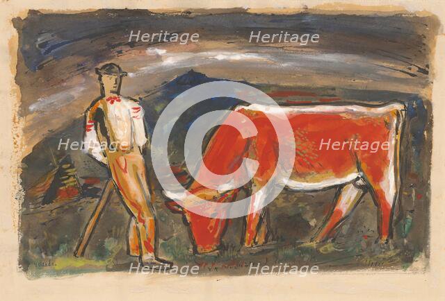 Herdsman, 1935-1936. Creator: Mikulas Galanda.