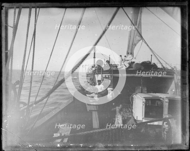 USFC Steamer "Albatross" Survey of Fishing Banks from Newport to Newfoundland, 1885. Creator: United States National Museum Photographic Laboratory.