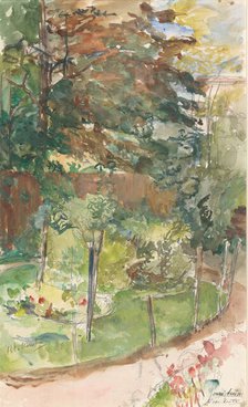 View in garden, 1872-1950. Creator: Barbara Elisabeth van Houten.