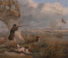 Duck Shooting, ca. 1825. Creator: Henry Thomas Alken.