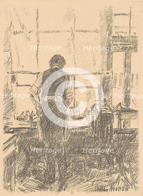 Portrait of Joseph Pennell, 1917. Creator: Frederick Childe Hassam.