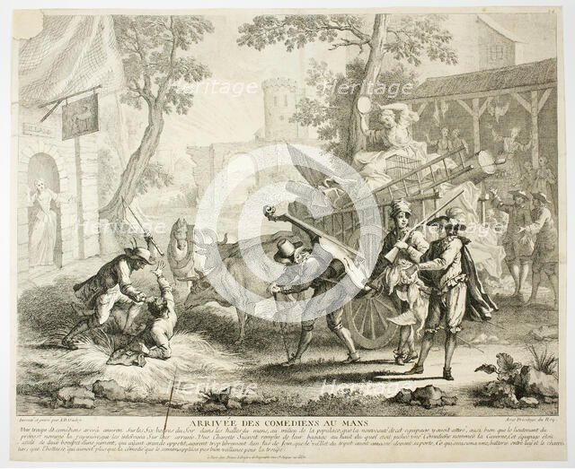 Arrival of the Comedians, n.d. Creator: Jean-Baptiste Oudry.