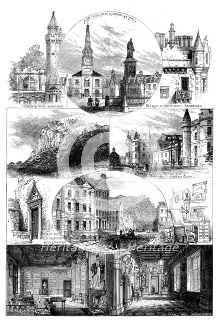 The Scott Centenary Festival: places associated with Scott's Life and Works, 1871. Creator: Unknown.