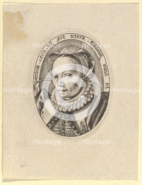 Grietgen (Margaretha) Jansdr., 1580. Creator: Hendrik Goltzius.