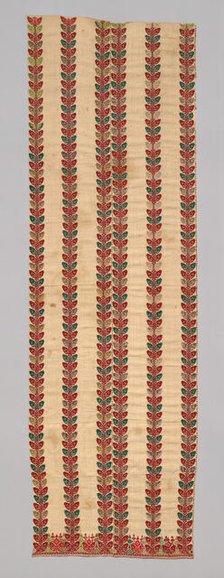 Panel (Half of a Bed Curtain), Pátmos, 1700/1900. Creator: Unknown.