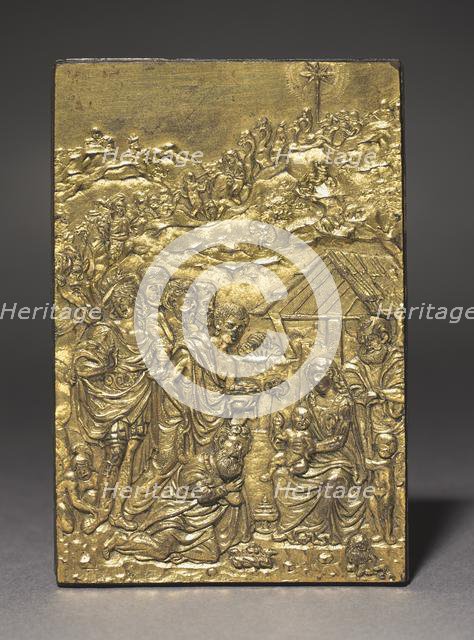 Pax with the Adoration of the Magi, c. 1500. Creator: Moderno (Italian, 1467-1528).