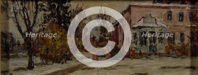 Muranovo. Fyodor Tyutchev's House, 1920. Artist: Petrovichev, Pyotr Ivanovich (1874-1947)