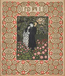 In the garden (lovers). Monthly newsletter: May. Creator: Krenek, Carl (1880-1949).