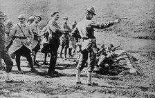 Marines learning to shoot in France, 1918. Creator: Bain News Service.