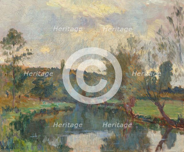 Bords de l'Iton (Eure). Creator: Lebourg, Albert (1849-1928).