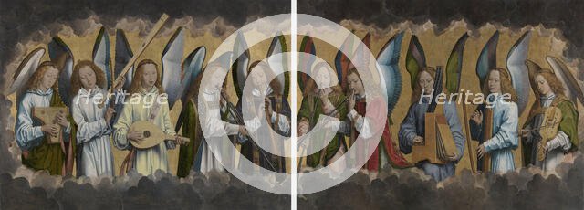 The Musical Angels, Between 1483 and 1494. Creator: Memling; Hans (1433/40-1494).