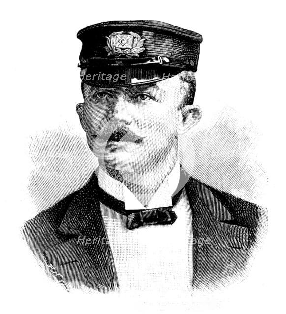 A Stirring Story of the Sea: Mr. Frank Whitehead, 1895.  Creator: P Naumann.