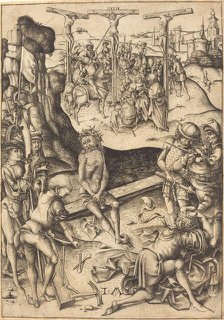 The Crucifixion, c. 1480. Creator: Israhel van Meckenem.