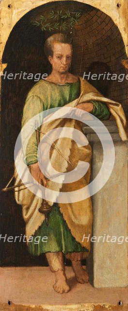 Nicostratus. From the Polyptych of the Four Crowned Martyrs, 1552. Creator: Badile, Antonio (1518-1560).