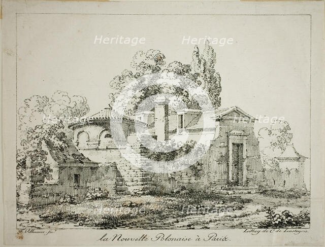 The New Polish in Paris, 1819. Creator: Louis Jules Federe Villeneuve.