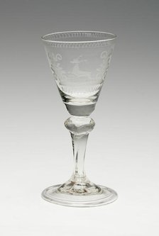 Wine Glass, Germany, c. 1750. Creator: Unknown.