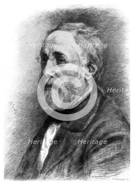 Jozef Israels, Dutch artist, c1880-1882.Artist: CL Courtry