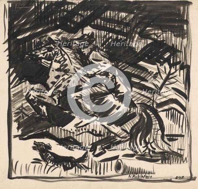 Rider, 1940. Creator: Arnold Peter Weisz-Kubincan.