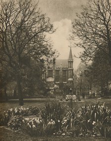 'Red Brick Library of Lincoln's Inn from New Square', c1935. Creator: King.