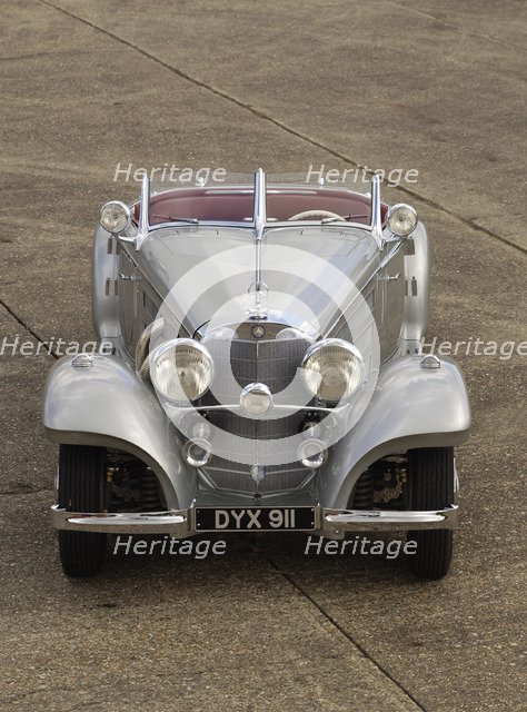 1937 Mercedes Benz 540 k special roadster. Artist: Simon Clay.