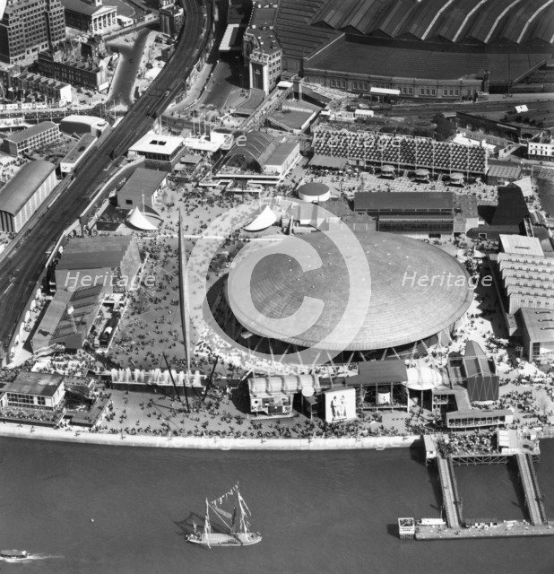Festival of Britain site, South Bank, Lambeth, London, May 1951. Artist: Unknown.