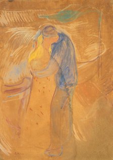 The Kiss, 1906-1907. Creator: Munch, Edvard (1863-1944).