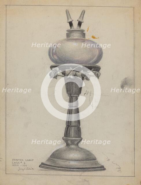 Lamp, c. 1936. Creator: Joseph Leboit.