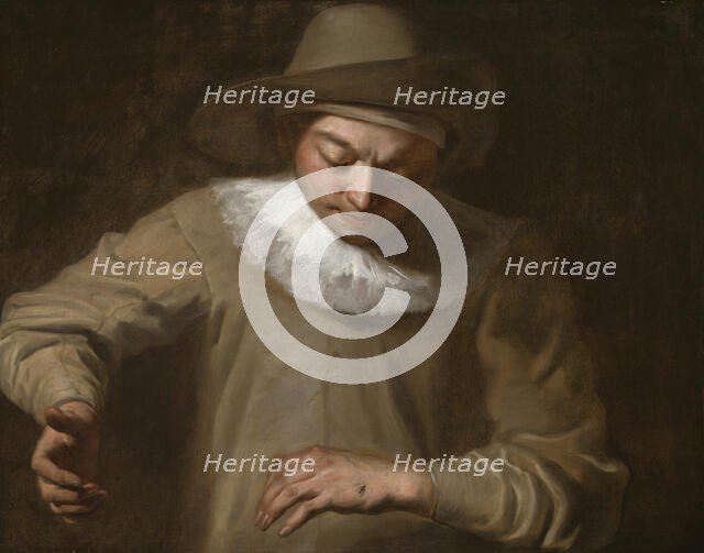 Pierrot Catching a Fly, 1740/50. Creator: Attributed to Philippe Mercier.